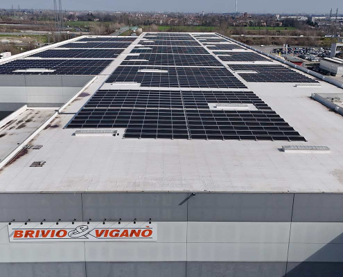 Brivio & Viganò - Pozzuolo Martesana - Impianto a moduli fotovoltaici bifacciali